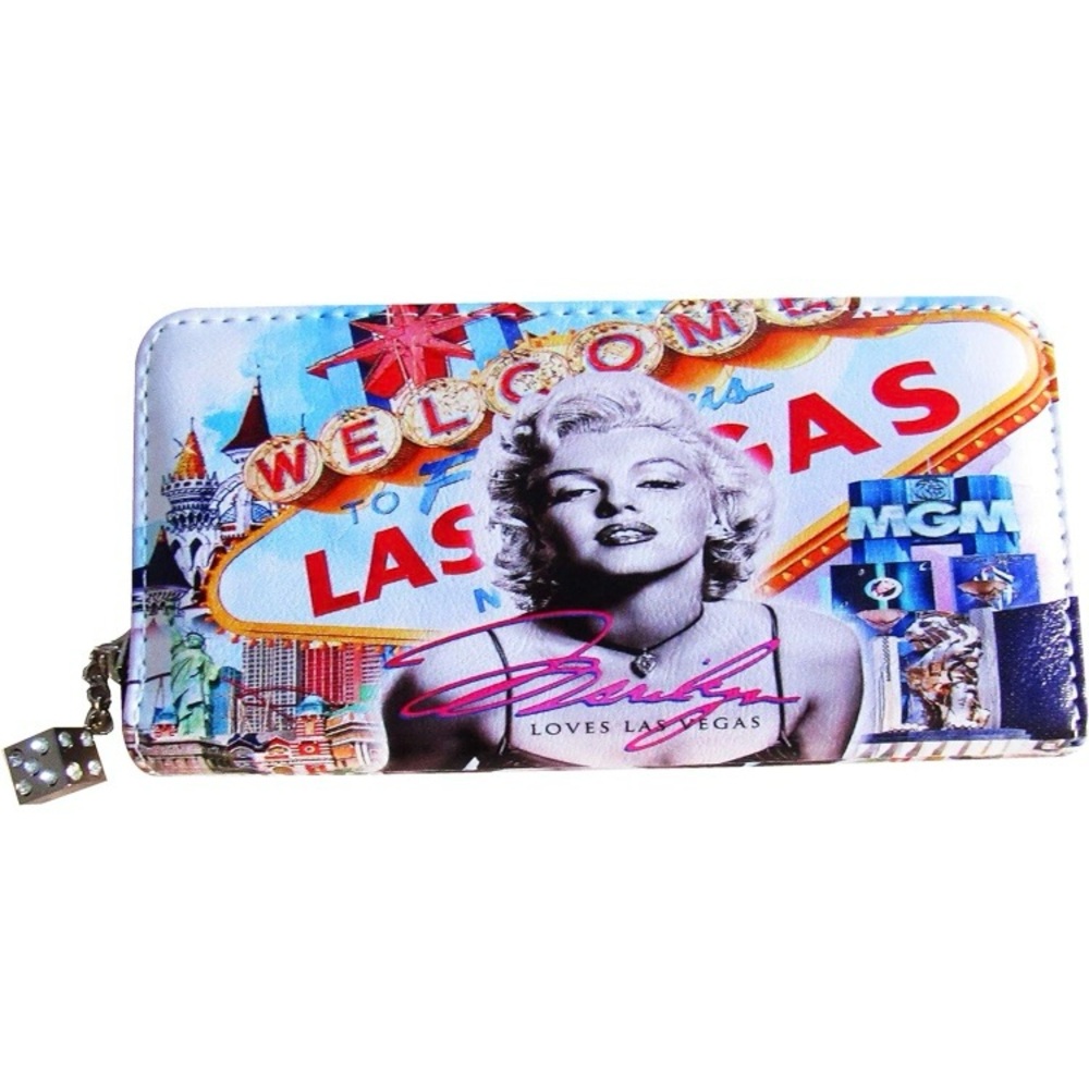 Marilyn Monroe Las Vegas Retro Zipper Wallet Clutch Special Limited Edition Gift